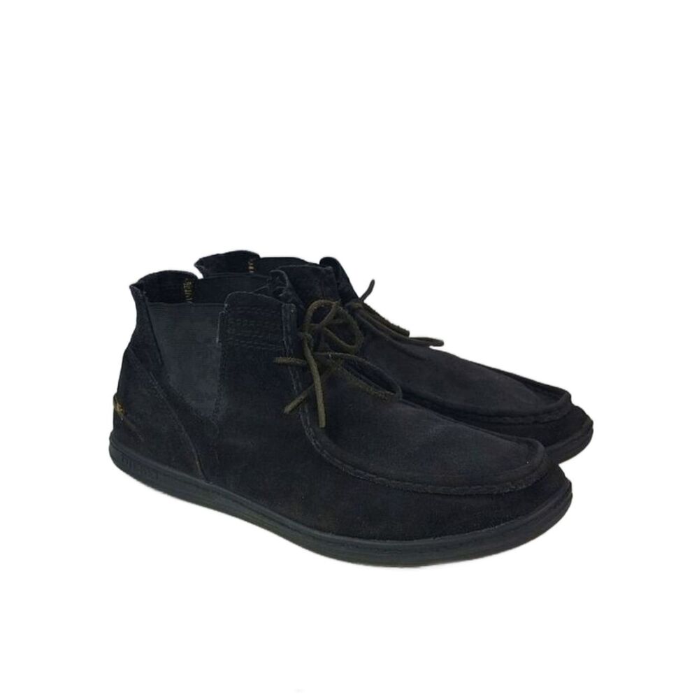 Diesel Bellow Black Suede Lace Up Chukka Men's Boots